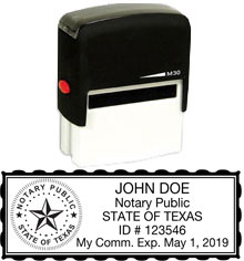 Texas Notary Self Inking Stamp