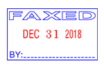 40310 - Classix #40310 Faxed Self-Inking Message Date Stamp (Metal Frame)