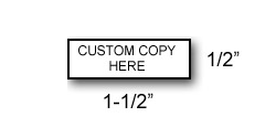 RS01 - Extra Small Rubber Stamp