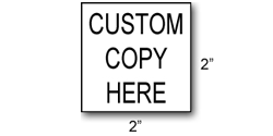 RS06 - Square Rubber Stamp